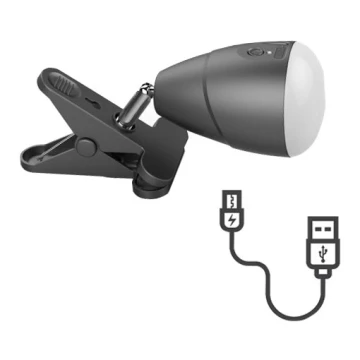 LED lampe med klemme USB-opladning LED/5W/5V 4000K