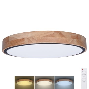 LED loftlampe dæmpbar IRON OAK LED/60W/230V 3000-6500K eg diameter 51 cm + fjernbetjening