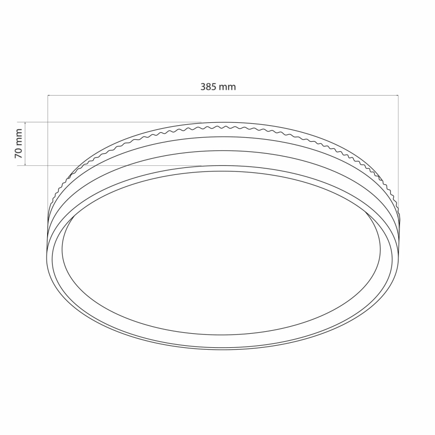 LED loftlampe til badeværelse dæmpbar JADWIGA LED/42W/230V 3000-6000K IP44 + fjernbetjening