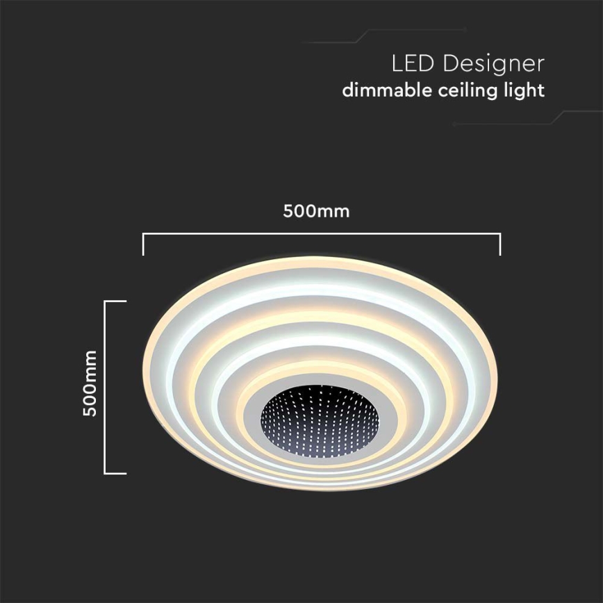 LED loftlampe dæmpbar LED/125W/230V 3000-6500K + fjernbetjening