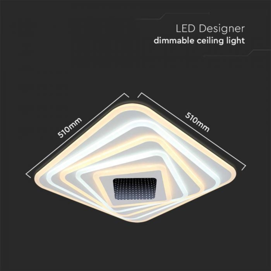 LED loftlampe dæmpbar LED/150W/230V 3000-6500K + fjernbetjening