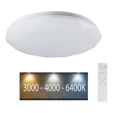 LED loftlampe dæmpbar LED/40W/230V 3000K/4000K/6500K + fjernbetjening