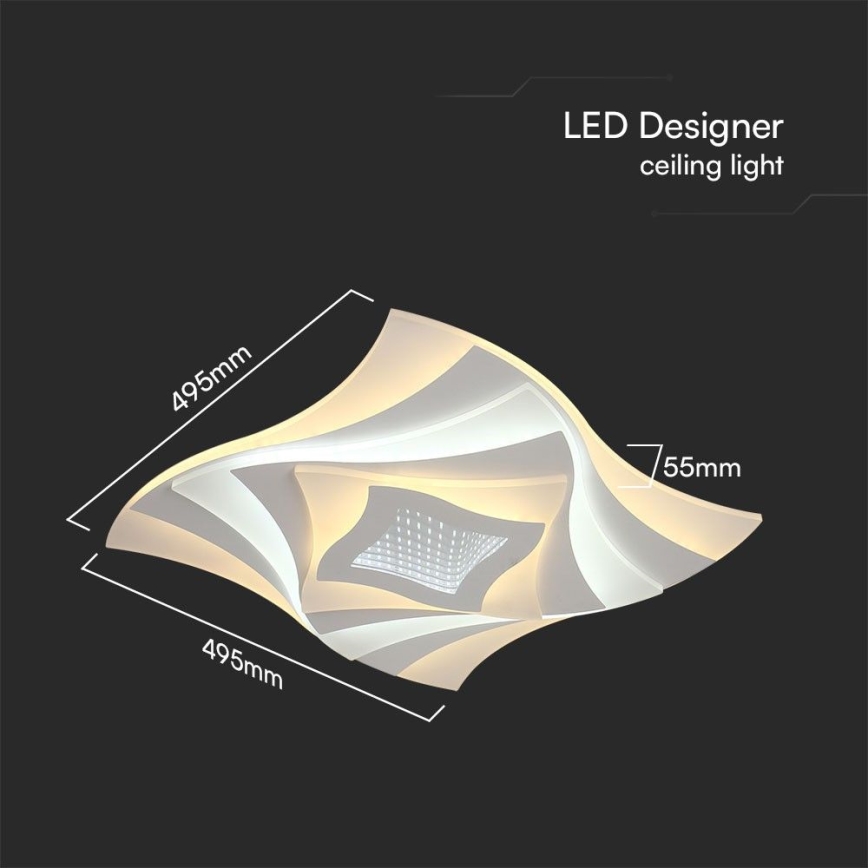 LED loftlampe dæmpbar LED/75W/230V 3000-6500K + fjernbetjening