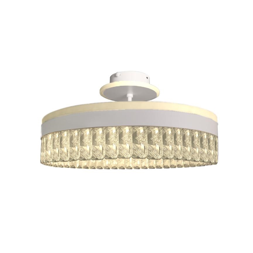 LED Dæmpbar krystal Loftlampe LED/75W/230V 3000-6500K hvid + fjernbetjening