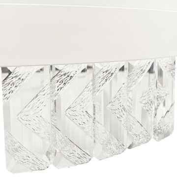 LED Dæmpbar krystal Loftlampe LED/75W/230V 3000-6500K hvid + fjernbetjening