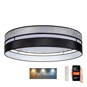 LED loftlampe dæmpbar LIMA LED/36W/230V 2700-6500K Wi-Fi Tuya + fjernbetjening sort/sølvfarvet