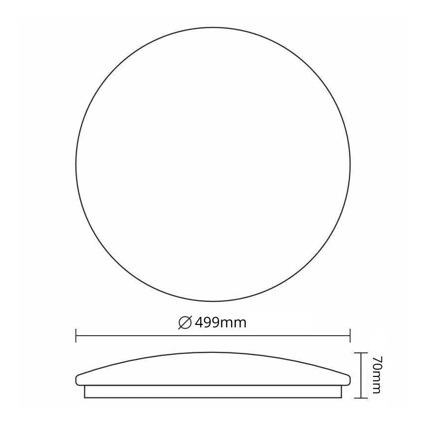 LED loftlampe dæmpbar OPAL LED/48W/230V 3000-6500K diameter 49,9 cm + fjernbetjening