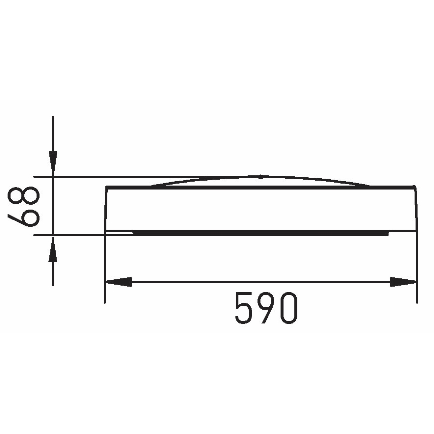 LED loftlampe dæmpbar SAMER LED/40W/230V 2900-6000K + fjernbetjening