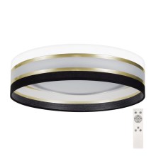LED loftlampe dæmpbar SMART CORAL GOLD LED/24W/230V sort/hvid + fjernbetjening