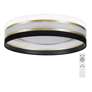 LED loftlampe dæmpbar SMART CORAL GOLD LED/24W/230V sort/hvid + fjernbetjening