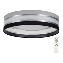 LED loftlampe dæmpbar SMART CORAL LED/24W/230V sort/grå + fjernbetjening