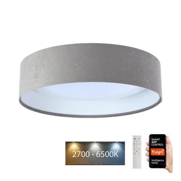 LED loftlampe dæmpbar SMART GALAXY LED/24W/230V diam. 45 cm 2700-6500K Wi-Fi Tuya grå/hvid + fjernbetjening