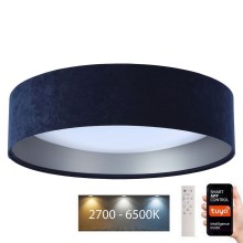 LED loftlampe dæmpbar SMART GALAXY LED/36W/230V diam. 55 cm 2700-6500K Wi-Fi Tuya blå/sølvfarvet + fjernbetjening