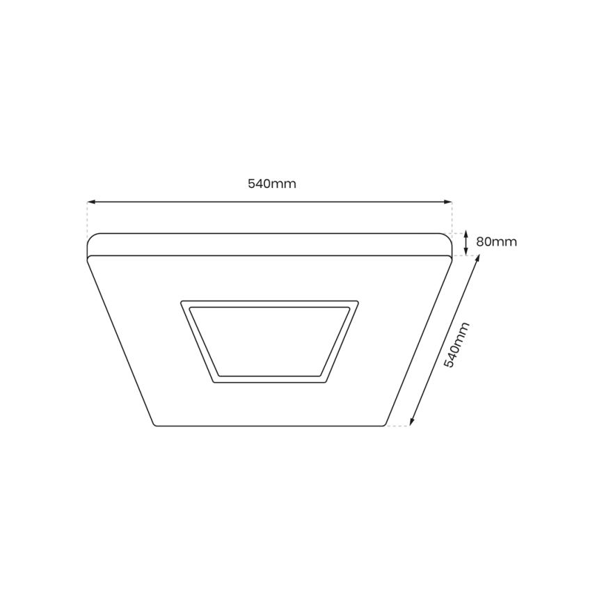 LED loftlampe dæmpbar SPARKY LED/65W/230V 3000-6000K + fjernbetjening