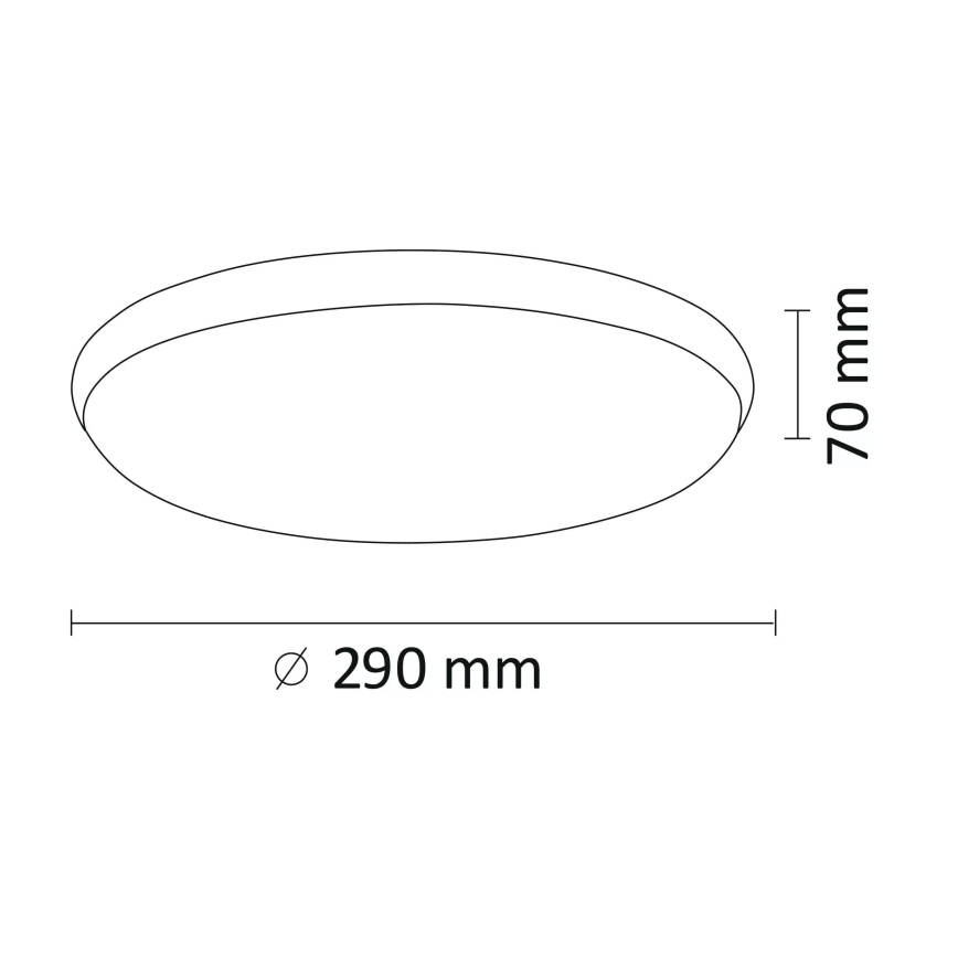 LED loftlampe KERN LED/15W/230V diam. 29 cm