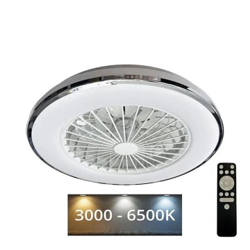 LED Loftlampe med ventilator dæmpbar OPAL LED/48W/230V 3000-6500K + fjernbetjening