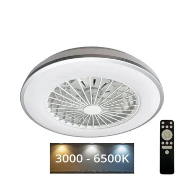 LED Loftlampe med ventilator dæmpbar OPAL LED/48W/230V 3000-6500K + fjernbetjening