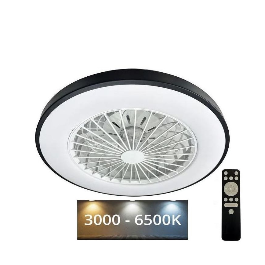 LED Loftlampe med ventilator dæmpbar OPAL LED/48W/230V 3000-6500K + fjernbetjening