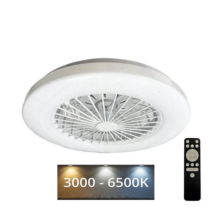 LED Loftlampe med ventilator dæmpbar STAR LED/48W/230V 3000-6500K + fjernbetjening