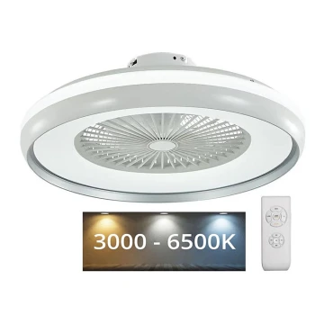 LED loftlampe med ventilator LED/32W/230V 3000-6500K grå + + fjernbetjening