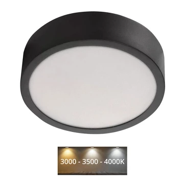 LED loftlampe NEXXO LED/12,5W/230V 3000/3500/4000K diam. 17 cm sort