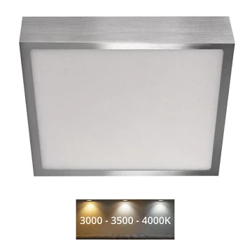 LED loftlampe NEXXO LED/21W/230 3000/3500/4000K 22,5x22,5 cm krom