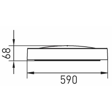 LED loftlampe SAMER LED/40W/230V 4000K