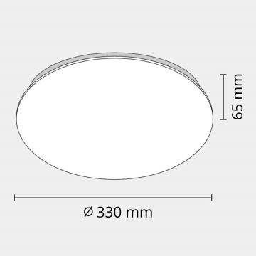 LED loftlampe til badeværelse ADAR LED/12W/230V IP44 4000K