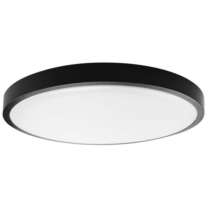 LED loftlampe til badeværelse LED/18W/230V IP44 4000K diameter 25 cm sort