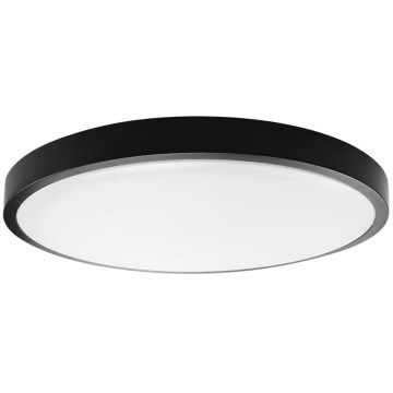 LED loftlampe til badeværelse LED/24W/230V IP44 4000K diameter 29 cm sort