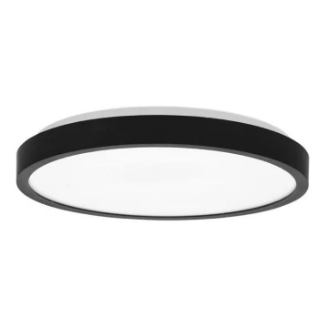 LED loftlampe til badeværelse LIRA LED/12W/230V 4000K diameter 25 cm IP44 sort