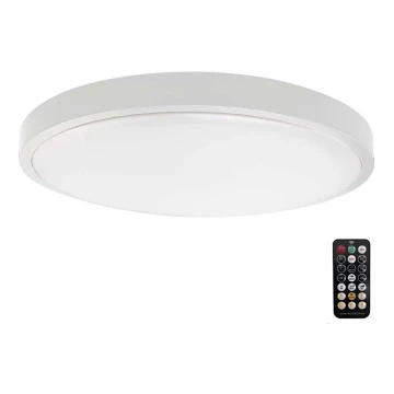 LED loftlampe til badeværelse med sensor LED/18W/230V 4000K IP44 hvid + fjernbetjening