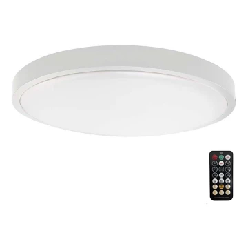 LED loftlampe til badeværelse med sensor LED/24W/230V 6500K IP44 hvid + fjernbetjening