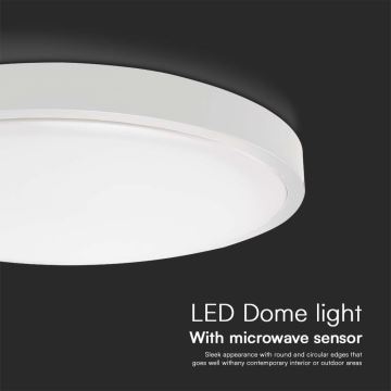 LED loftlampe til badeværelse med sensor LED/24W/230V IP44 4000K diameter 35 cm hvid + fjernbetjening