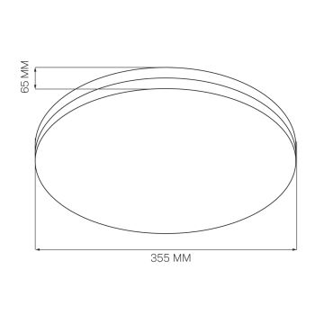 LED loftlampe til badeværelse MOON LED/18W/230V krom IP44