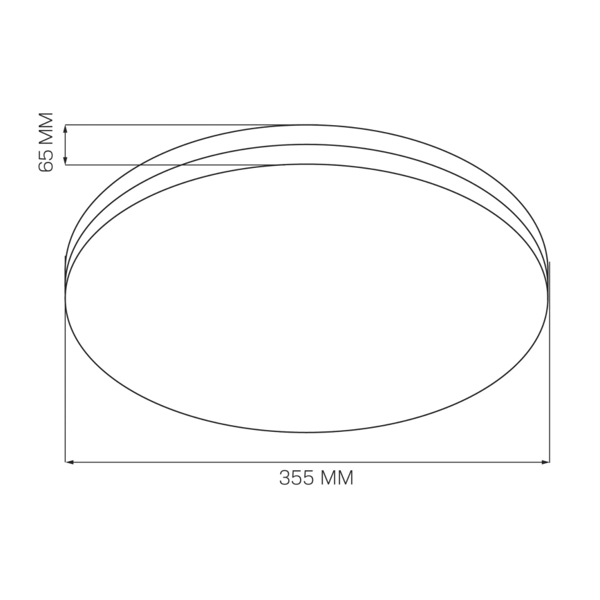 LED loftlampe til badeværelse MOON LED/18W/230V krom IP44