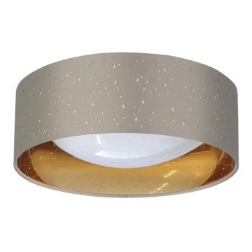 LED loftlampe TULUZA LED/18W/230V diameter 32 cm brun
