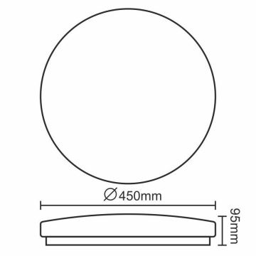 LED loftsbelysning OPAL LED/50W/176-264V