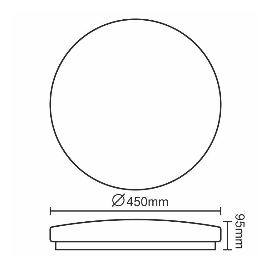 LED loftsbelysning OPAL LED/50W/176-264V