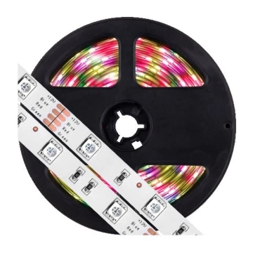 LED lysbånd dæmpbar RGB-farvet 5 m LED/14,4W/12V IP54