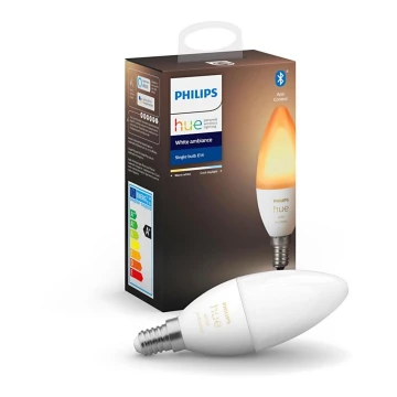 LED lysdæmper pære Philips Hue WHITE AMBIANCE B39 E14/5,2W/230V 2200K - 6500K