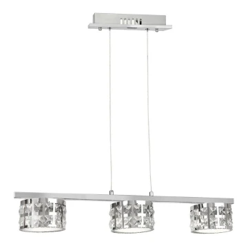 LED lysekrone i snor ALEX 3xLED/15W/230V