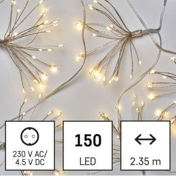 LED lyskæde 150xLED/5,35 m varm hvid