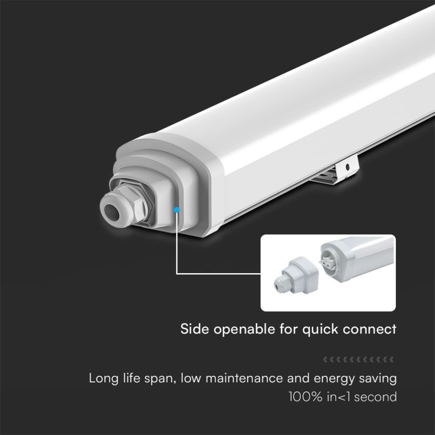 LED lysstofrør SAMSUNG CHIP LED/18W/230V 4000K IP65 60 cm