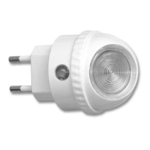 LED navigationslampe til stikkontakt med sensor LED/1W/230V