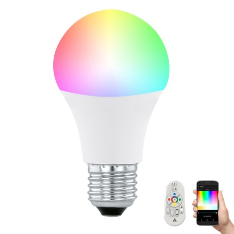 LED-pære dæmpbar RGB-farver CONNECT + fjernbetjening - Eglo 11585 | Lampemania