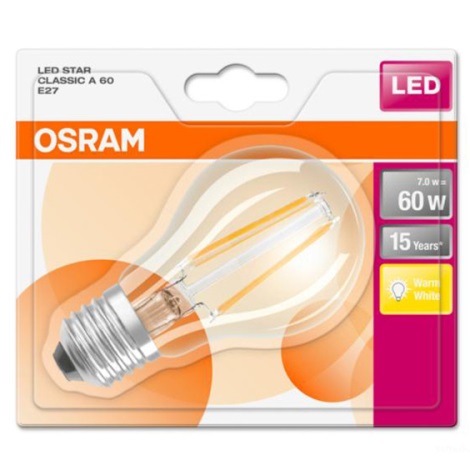 LED-pære RETROFIT E27/6W/230V 2700K - Osram