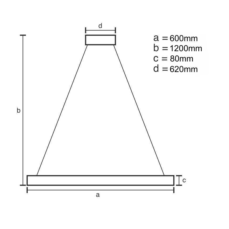 LED pendel dæmpbar LED/100W/230V 3000-6500K + fjernbetjening