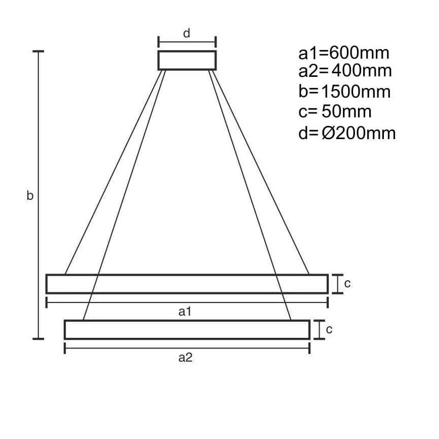 LED pendel dæmpbar LED/140W/230V 3000-6500K + fjernbetjening