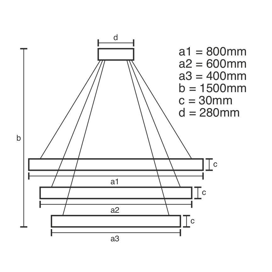 LED Dæmpbar krystal pendel på snor LED/210W/230V 3000-6500K sølvfarvet + fjernbetjening